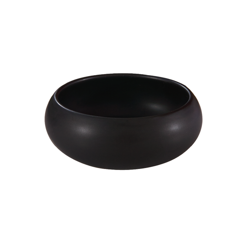 [DP-PO315AN] cassolette ronde porcelaine noir Ø9.2xh3.5cm - 135ml
