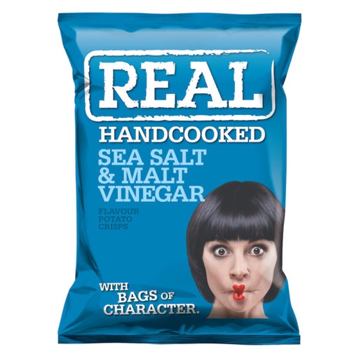 [MO-SICHISALVIN35G] chips salt & vinegar 35g (bleu) Real Crisps