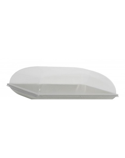 [DP-CA103+] couvercle arrondi pour assiette en pulpe de canne 13x18xH5cm