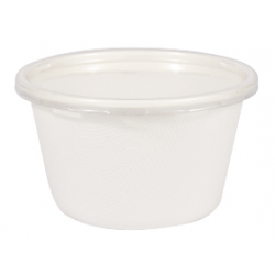 [DP-CA107D+] couvercle pour pot en pulpe de canne 450ml
