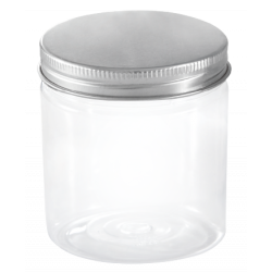 [MO-PL601A] pot en plastique transparent Ø6.5 x H6cm + couvercle - 165ml