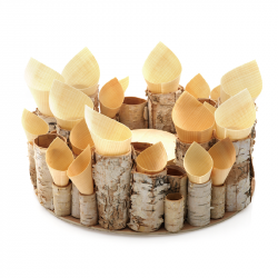 [MO-B710] présentoir écorce de bois 28xH9cm