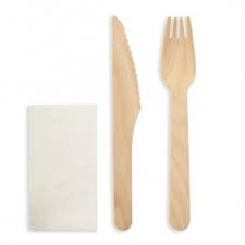 [DP-BA177S] set de couverts bambou + serviette